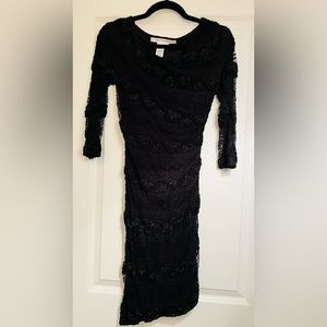 Max Studio Fitted Black Dress